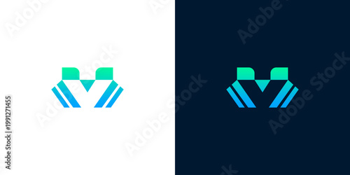 Dynamic abstract letter V logo design for modern technology and innovative business branding, symbolizing progressive digital solutions and future-focused corporate ventures