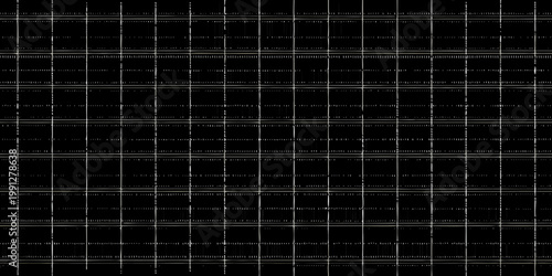 Abstract grid pattern of white lines on a black background