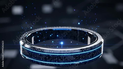 Futuristic Data Visualization with 3D Bar Graphs.
