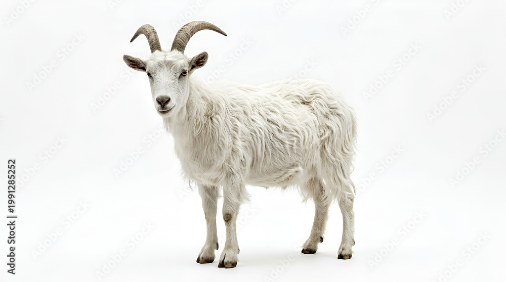 Obraz premium Goat Scratching Ear Pose
