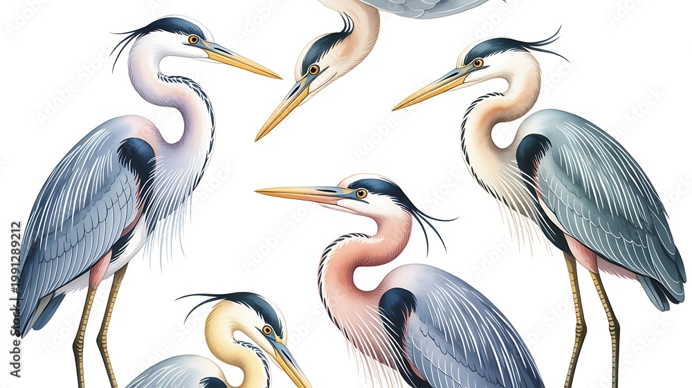 Fototapeta premium great blue heron ardea cinerea