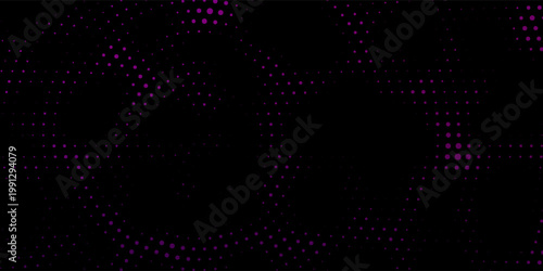 Light BLUE vector pattern with colored spheres. Geometric sample of repeating circles on white background in halftone style.