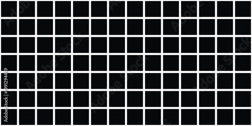 Classic optical illusion grid pattern featuring black squares separated by white lines, making gray dots appear at intersections