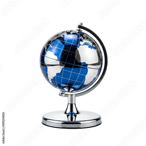 Modern Globe Model for Educational and Business Use in Bright Office Setting