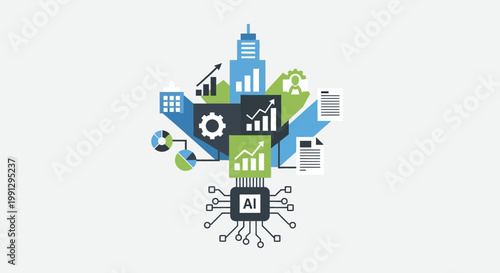 Artificial Intelligence Technology Concept Icon.