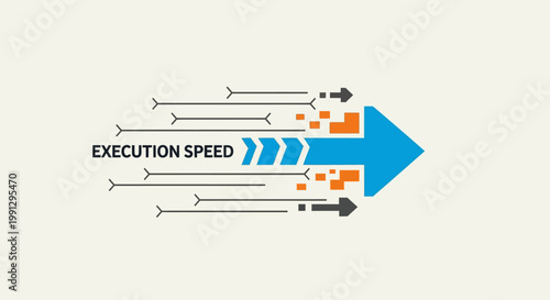 Business Efficiency Speed Concept Illustration.