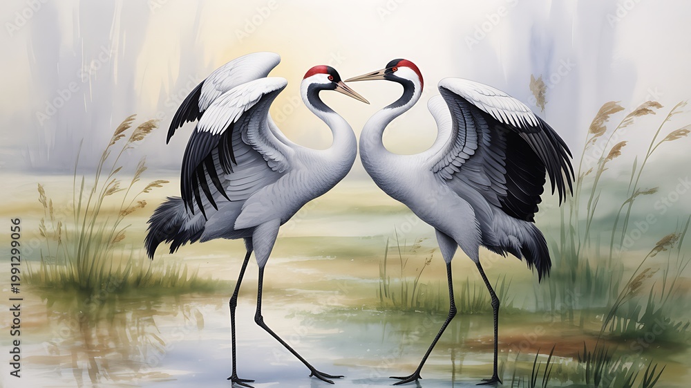 Fototapeta premium great blue heron ardea cinerea