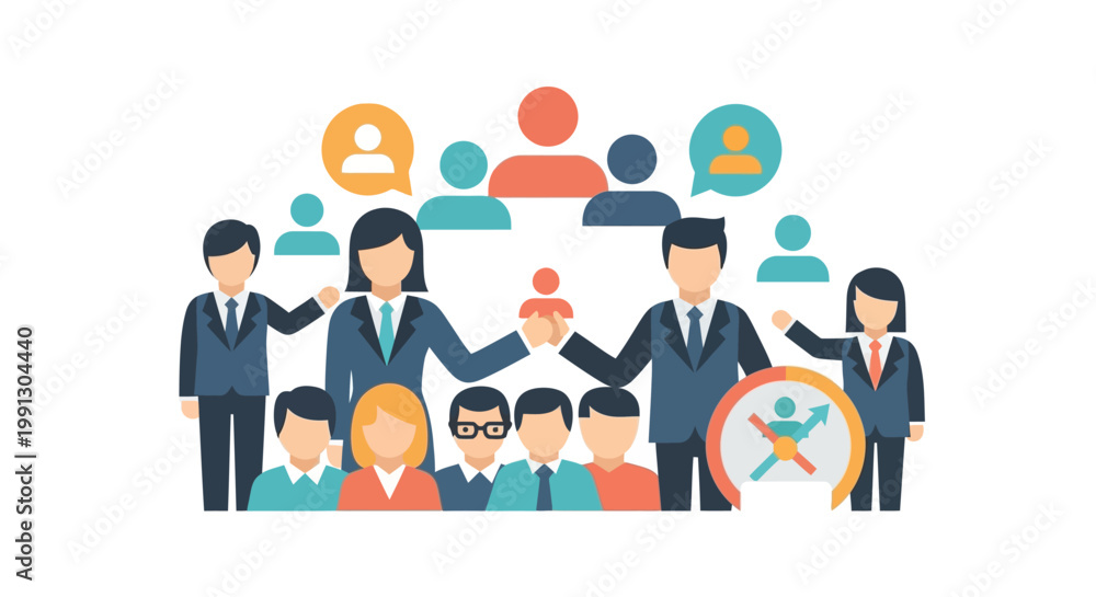 Obraz premium Business People Teamwork Collaboration Concept.
