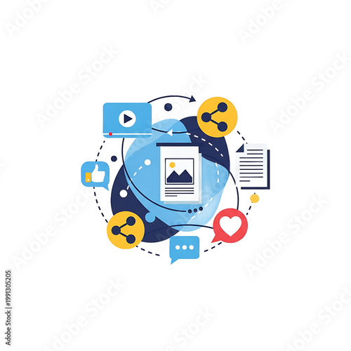 Social Media Icons and Symbols.