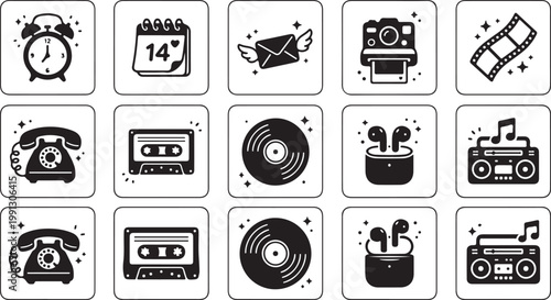 Black and white line of transportation vehicles and for web line transportation bicycle