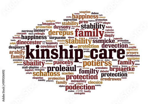 Kinship Care and Family Support Word Cloud Concept