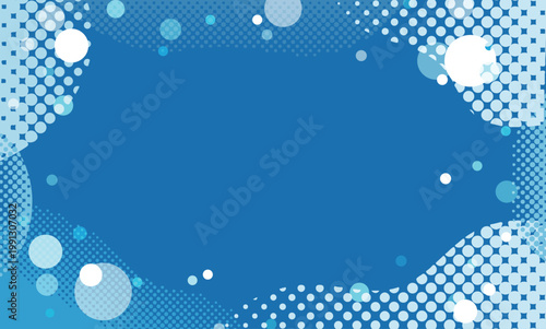 はじける気泡の爽やかサマー背景