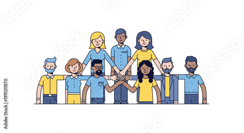 Diverse Group of People Together.