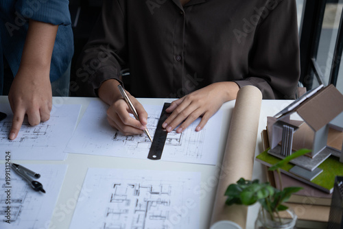 Business Professionals Collaborating in Office