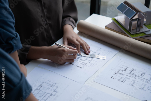 Business Professionals Collaborating in Office