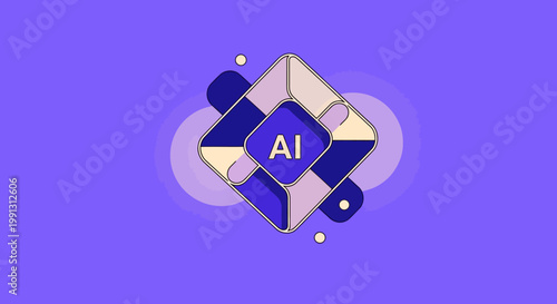 AI Artificial Intelligence Logo.