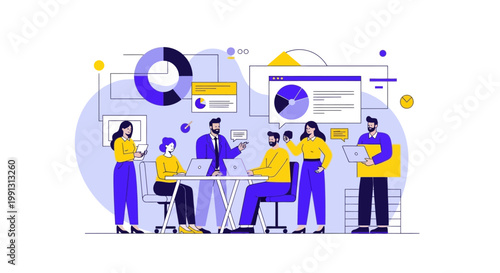 Business People in Meeting Room.