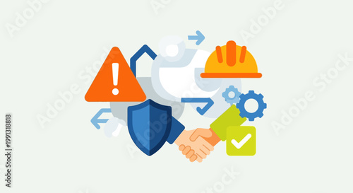 Business Security and Protection Concept.