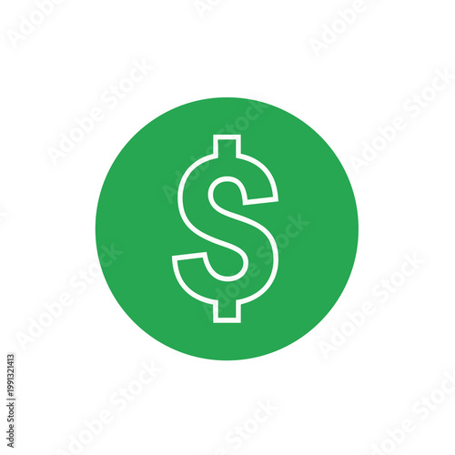 Financial Success and Wealth Management Concept with Dollar Sign Icon