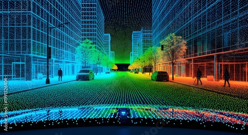 Autonomous Vehicle Lidar 3D Point Cloud Sensor Data