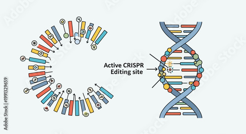 DNA Analysis with Scientific Charts and Laboratory Data Visualization