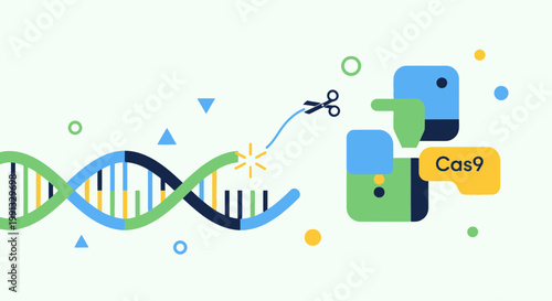 DNA Analysis with Scientific Charts and Laboratory Data Visualization
