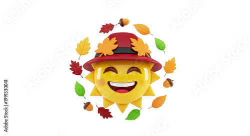 A vibrant arrangement of fresh autumn leaves in bright colors