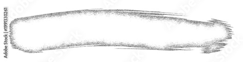 White Grunge Brush Stroke Banner on Black Background
