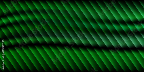 Dark green neon gradient ribbed glass. Vector ribbed glass texture background. Mesh gradient. acrylic ribbed bath surface. Reeded glass background semitransparent overlay. Bath wall window