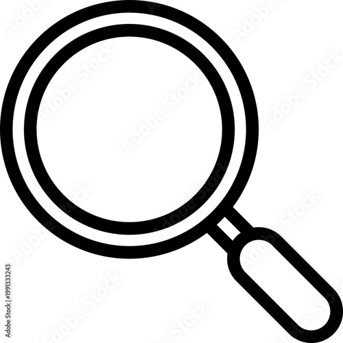 Black search icon - outline