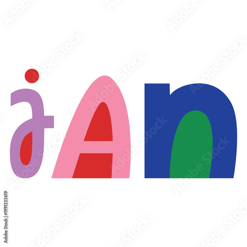 Funky Colorful Month Calendar