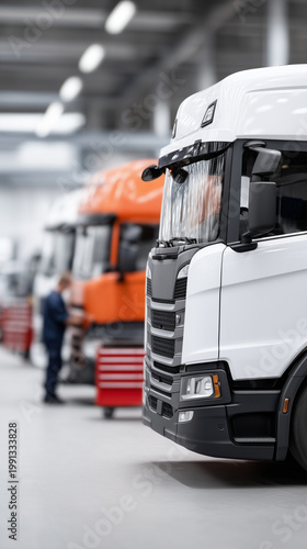 Truck Assembly Line: A row ...