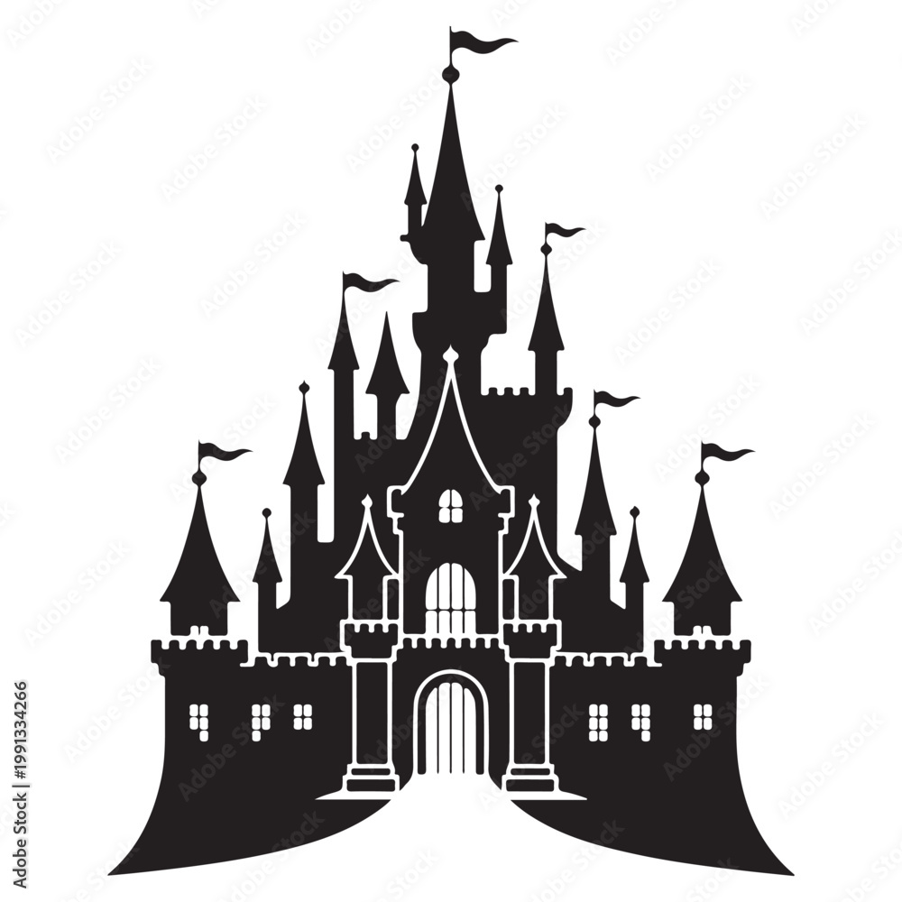 Obraz premium Silhouette vector design set 23