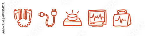 Electrical and Medical Equipment Icons