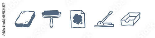 Printing and Stationery Icons
