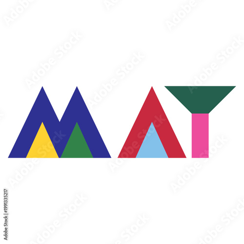 Geometric Month Calendar