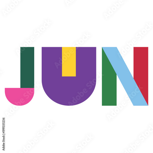 Geometric Month Calendar