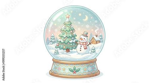 Snowman in a Christmas Globe.