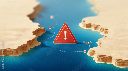 Warning Sign at Sea: A vivi...