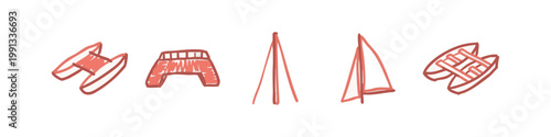 Boat Parts and Sailboat Icons