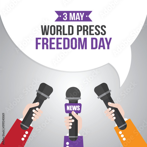 World Press Freedom Day News Microphones