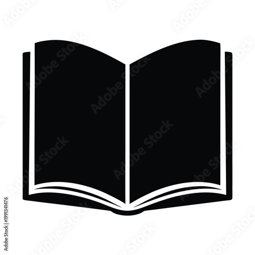 Open book icon signifying knowledge learning education and literary pursuits visually