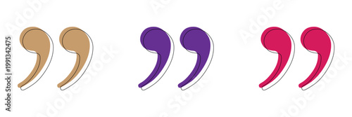 Quote mark in PNG. quotation symbol. remark sign in PNG. quote mark on transparent background. quoted sign . Vector Illustration . EPS 10 .
