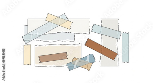 Abstract geometric shapes with dashed lines and rectangles.