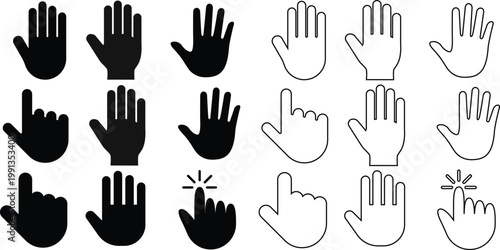 Human palm hand vector silhouette, human hand palm design, two open palms black, handshake icon logo, hand shake illustration, agreement icon, minimal graphic, clean symbol, isolated vector art images