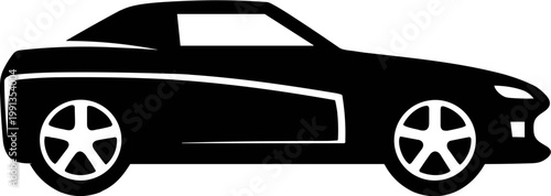 
Simple car icon collection isolated on a white background. Front view symbol of auto, vehicle, automobile, sedan, van. Transport, car sharing, or delivery concept icons. Flat style Black simple car