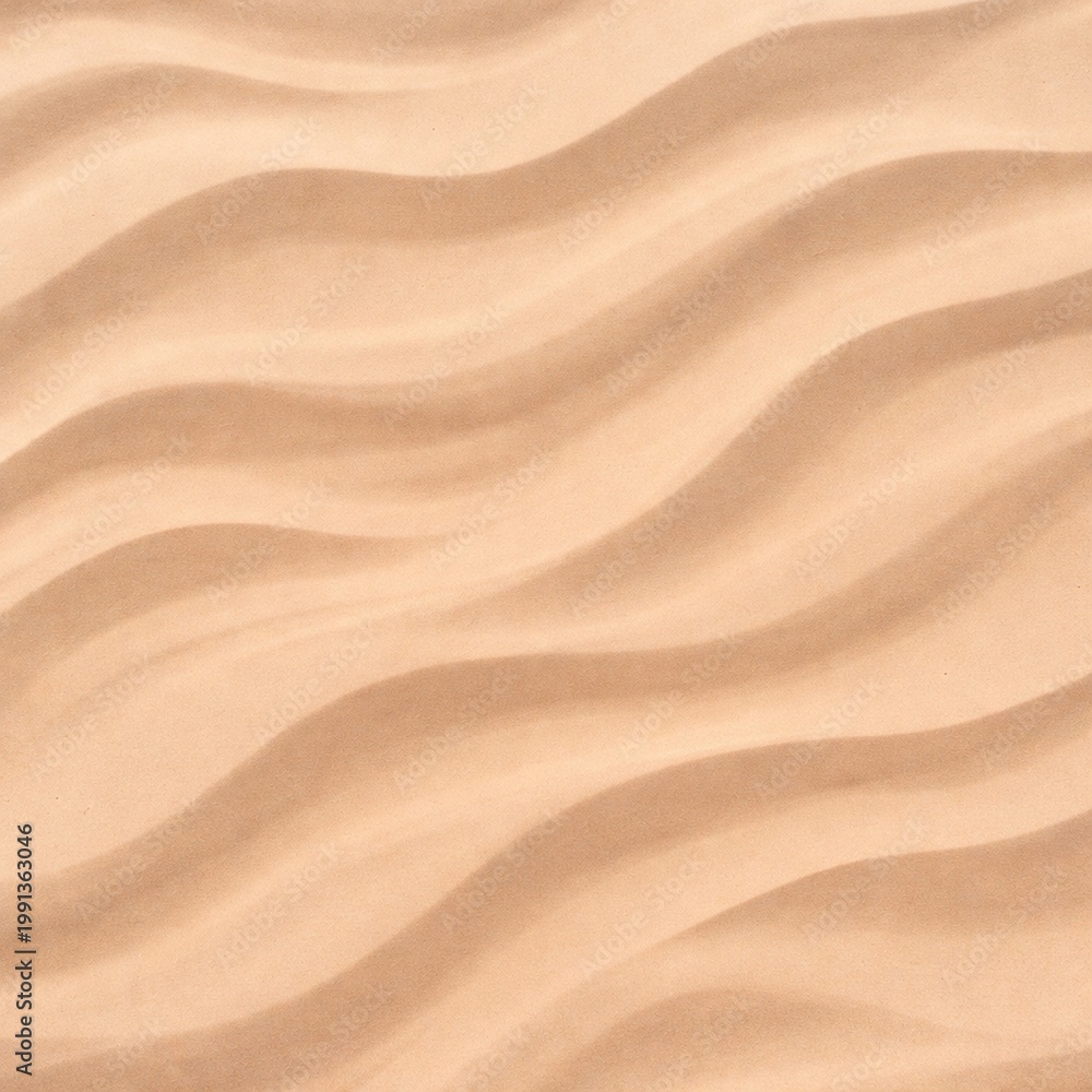 Fototapeta premium Sandy dune landscape with wavy sand patterns in the desert