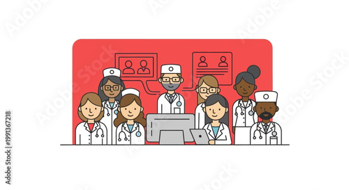 Medical professionals in a hospital.