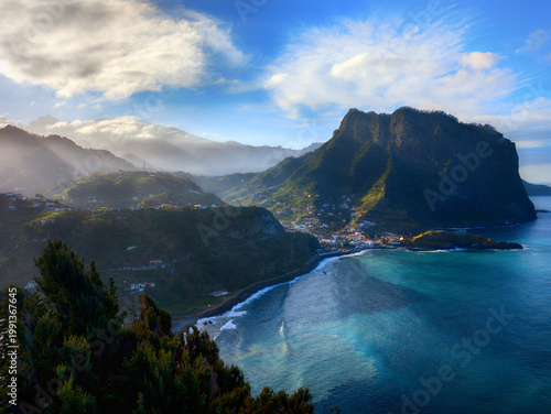 Dramatic Coastal View over Porto da Cruz from Miradouro do Boqueiro (Madeira, Portugal)