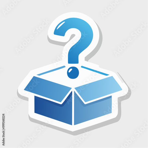 Open Box with Question Mark Icon